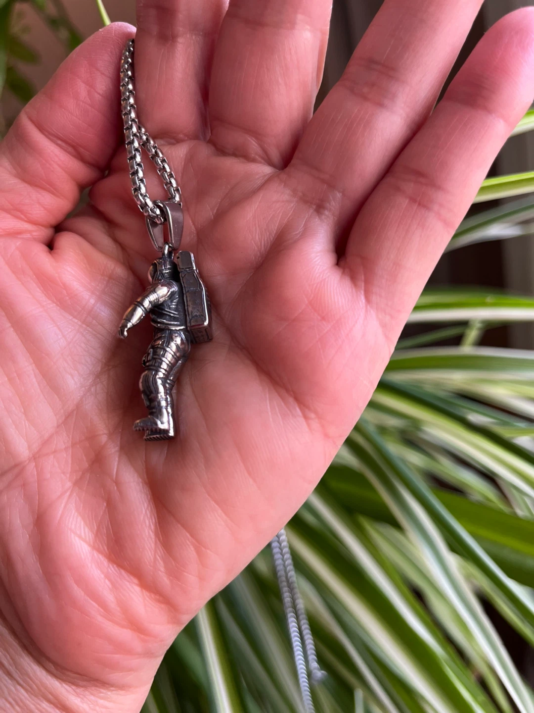 Astronaut Pendant Necklace. Stainless steel - photo 4