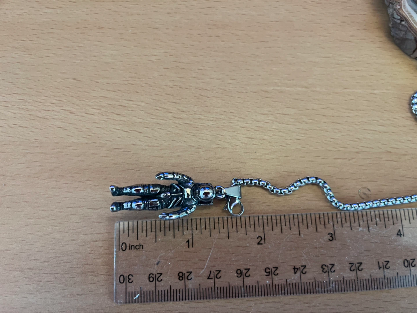 Astronaut Pendant Necklace. Stainless steel - photo 3