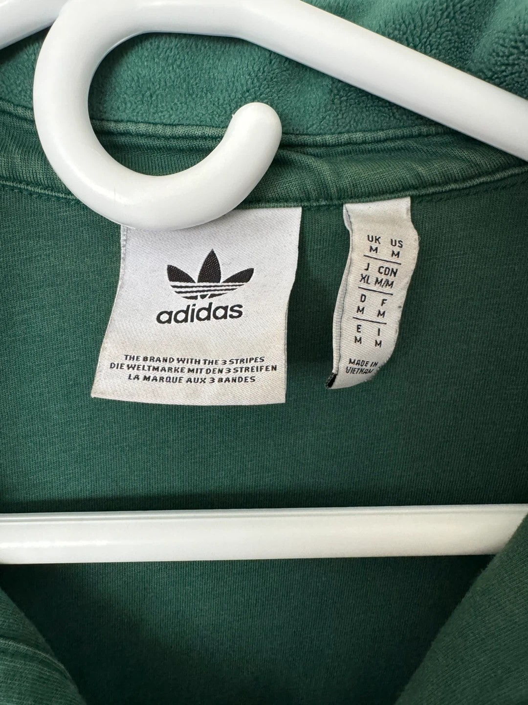 Adidas Velour Tracksuit Set Green Medium - photo 4