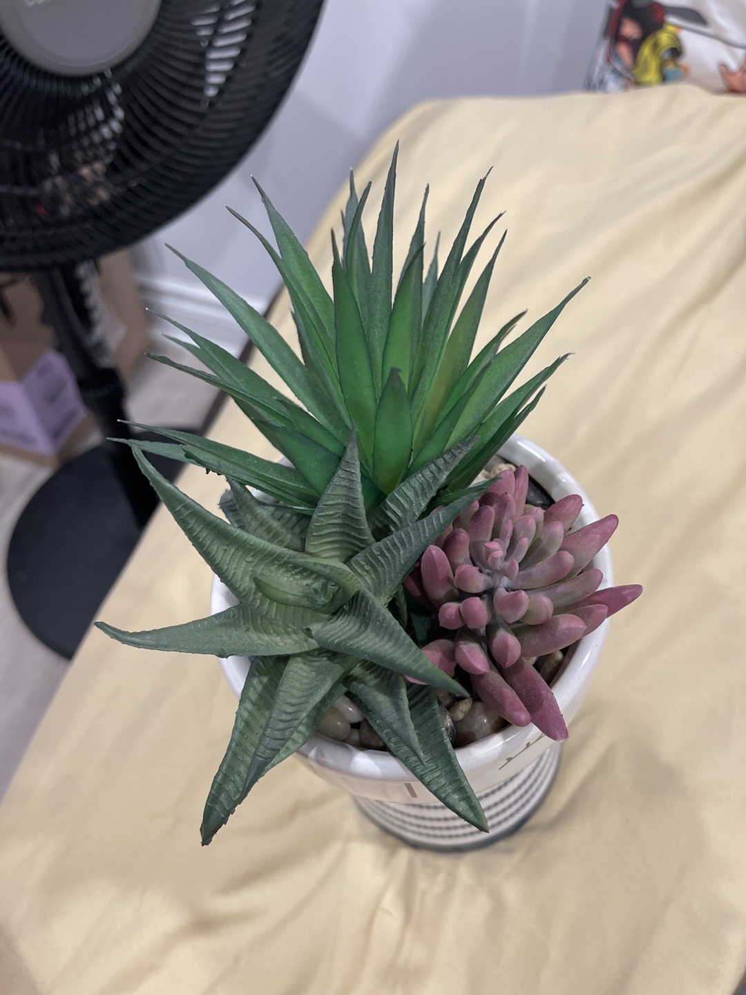 Faux Succulent Plant in Ceramic Face Pot - photo 2