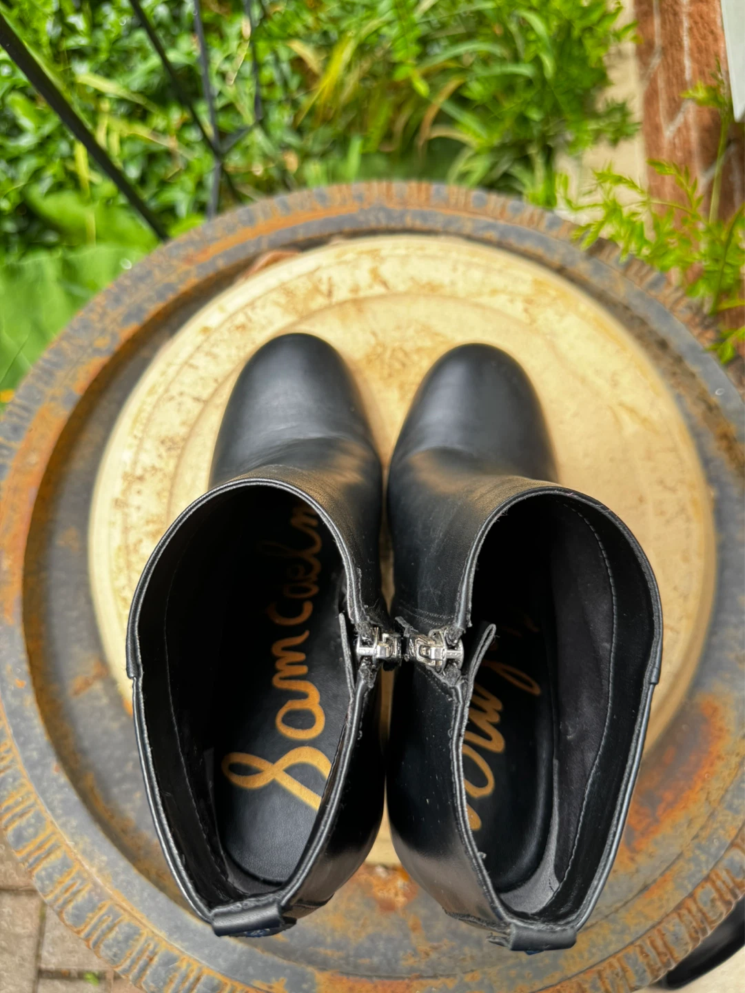 Sam Edelman Black Leather Ankle Boots