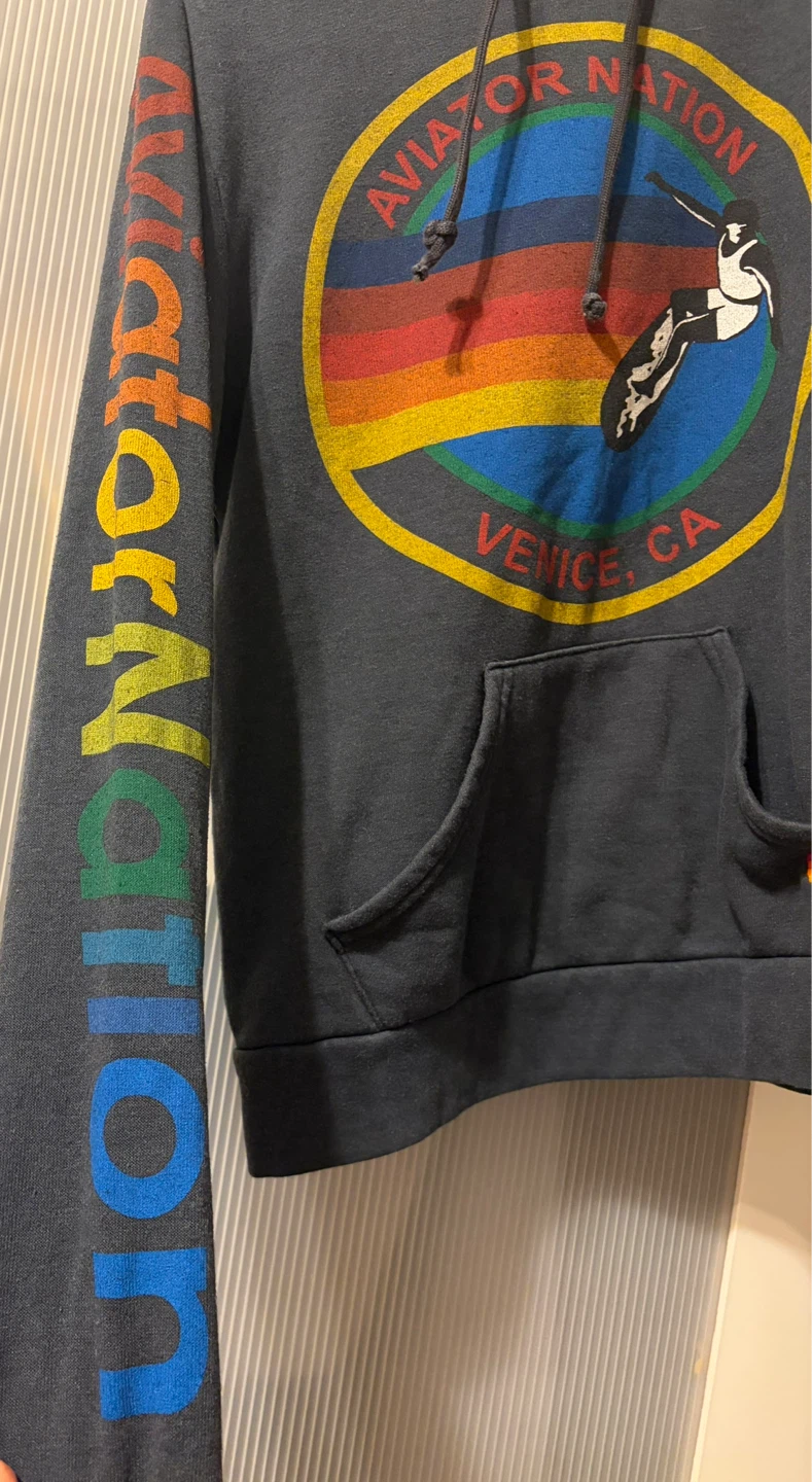 Aviator Nation Venice CA Surf Graphic Hoodie