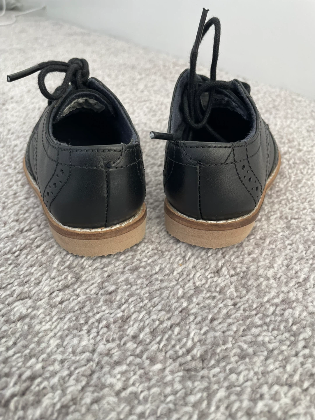 Next Black Dress Shoes, Brogues - Toddler Size 5 - photo 3
