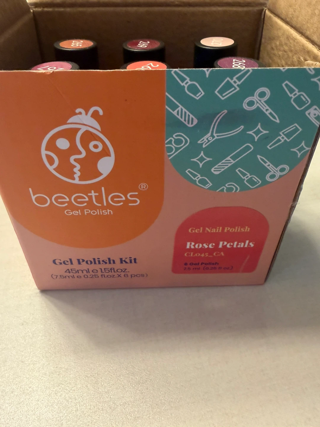 Beetles Gel Nail Polish Kit - Rose Petals Collection