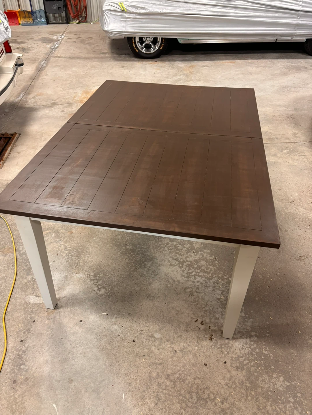 Rustic Farmhouse Dining Table – Refinished – 60” x 42”
