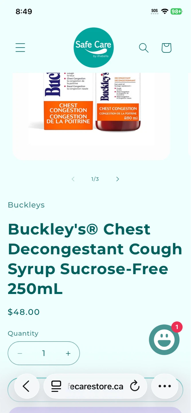 SEALED BUCKLEYS CHEST CONGESTION 250 ML SYROP - photo 2