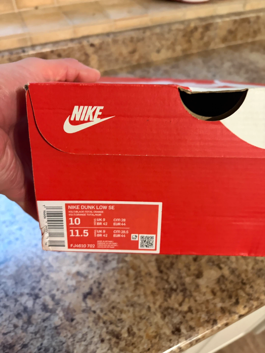 Nike Dunk Low SE Volt/Orange Total Orange - photo 5