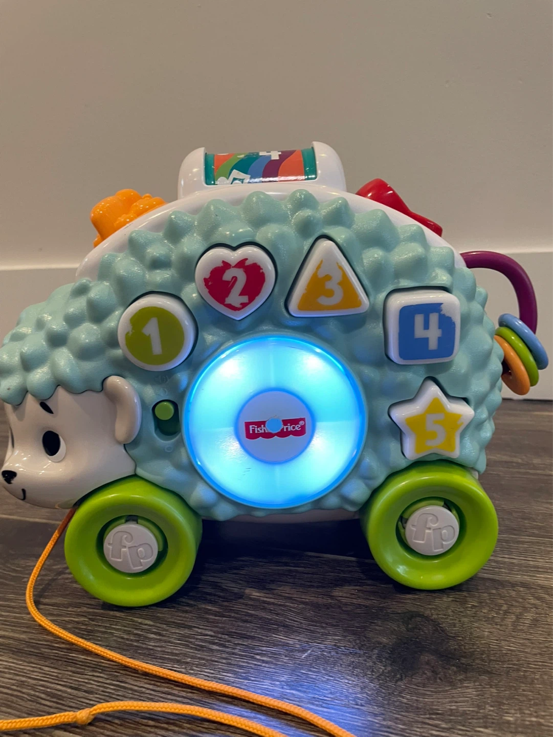 Fisher-Price Pull Along Linkimal Hedgehog Toy