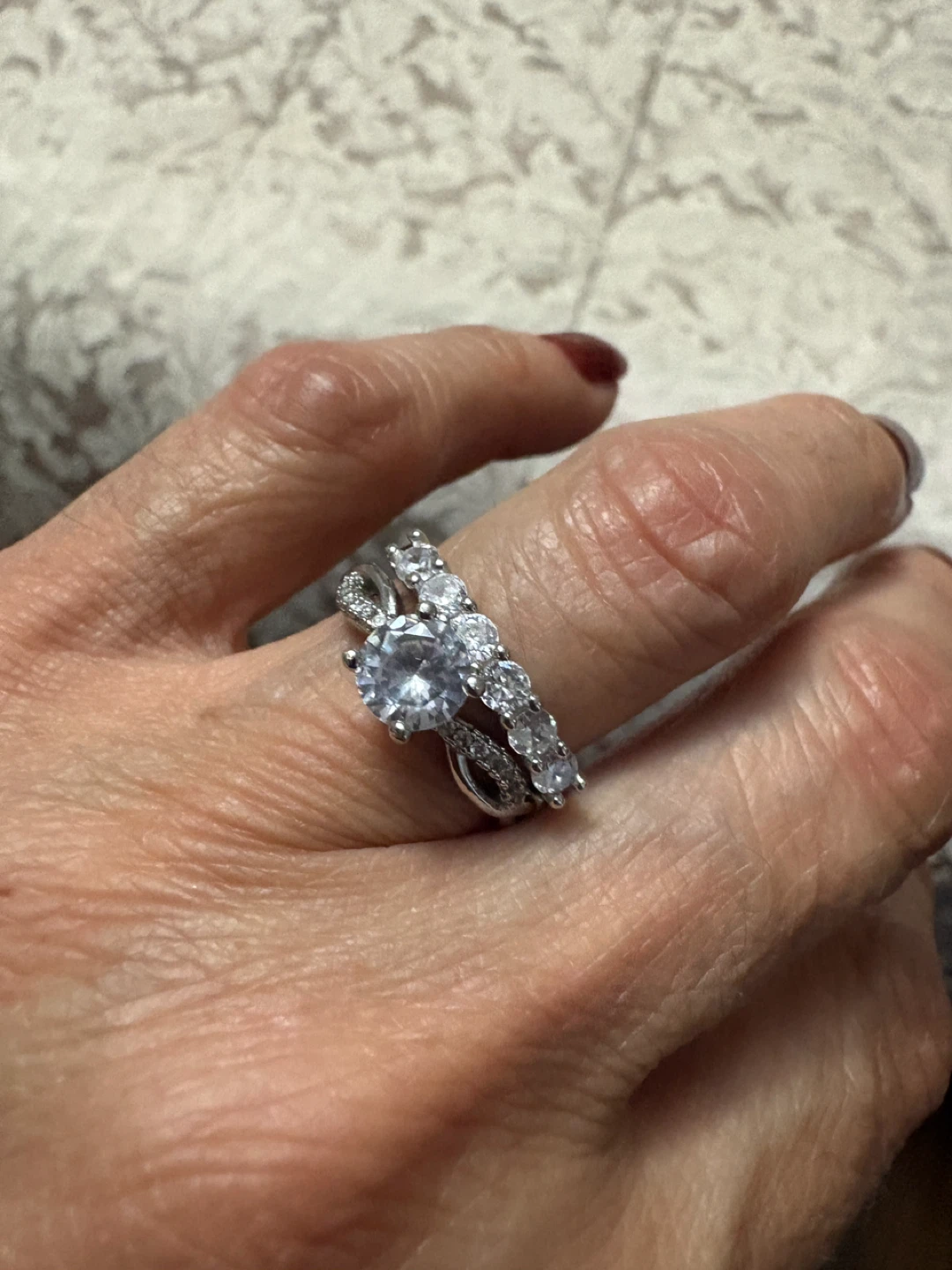 Rings set with cubic zirconia - photo 5