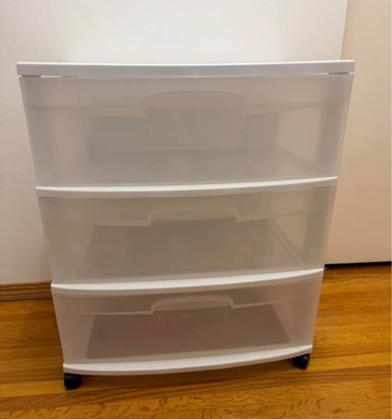 Sterilite 3-Drawer Storage Cart With Wheels – Like New