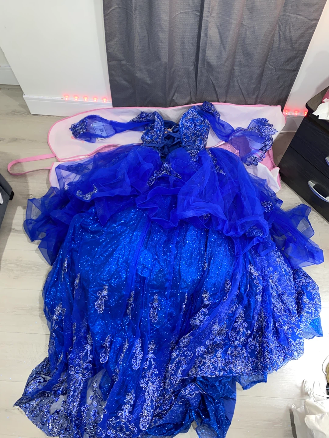 Royal Blue Sequin Ball Gown - photo 5