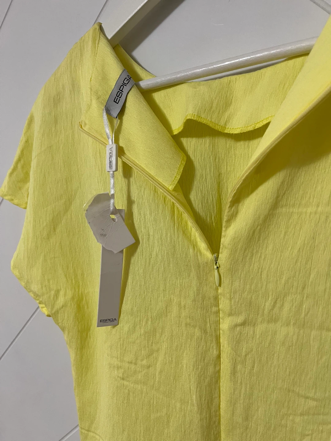 Espiga Yellow Dress with Embellished Pockets - photo 2