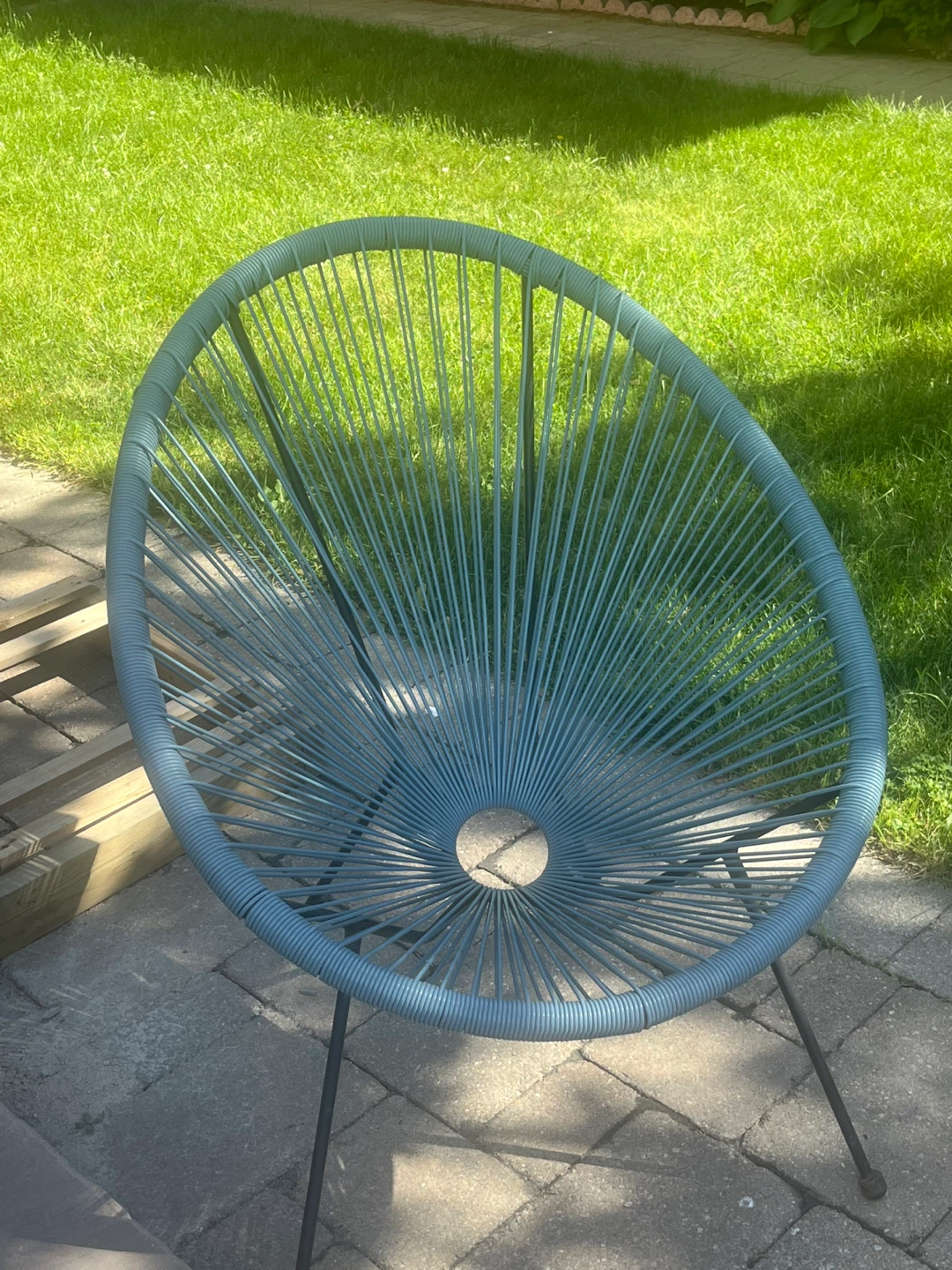 Blue String Patio Chair
