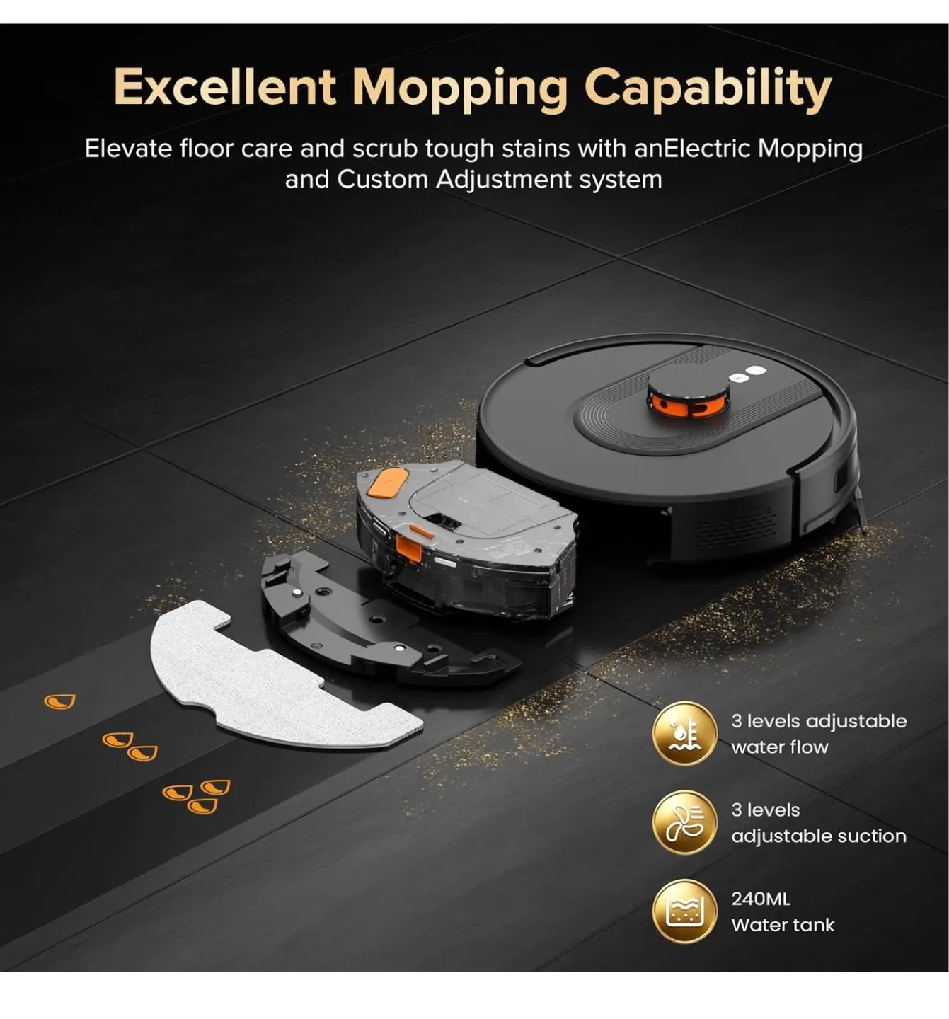 Smart Robot Vacuum Mop Combo Self-Emptying 6000Pa Suction - photo 5