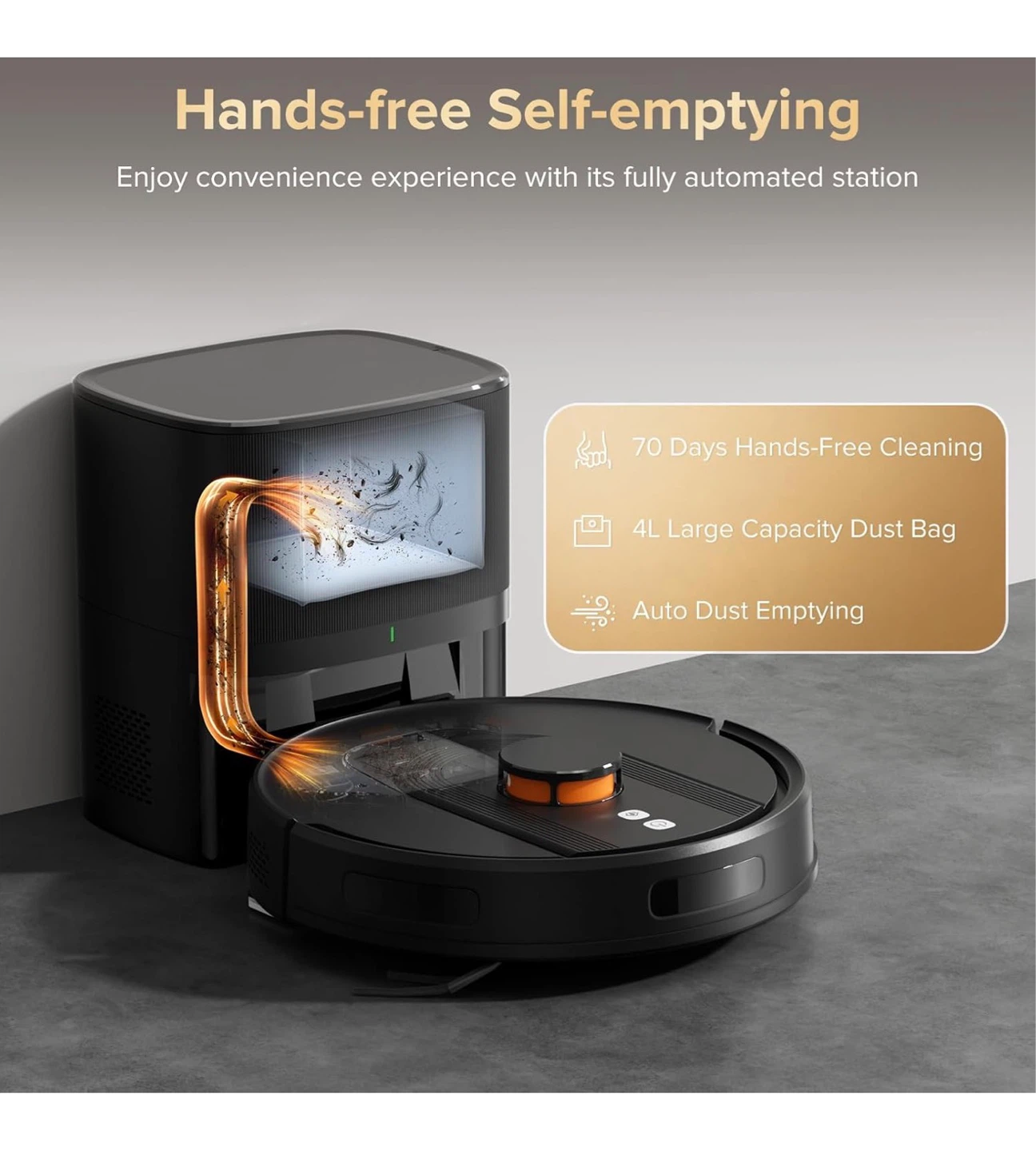 Smart Robot Vacuum Mop Combo Self-Emptying 6000Pa Suction - photo 2