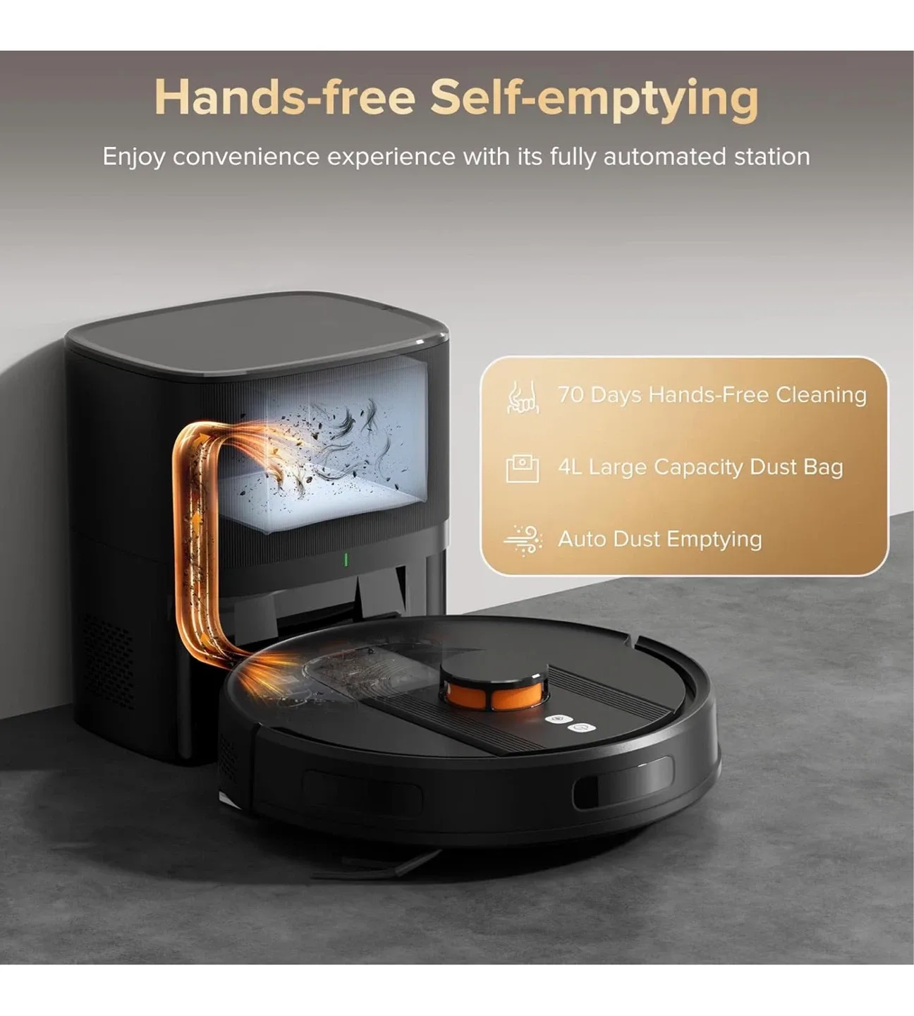 Smart Robot Vacuum Mop Combo Self-Emptying 6000Pa Suction - photo 2