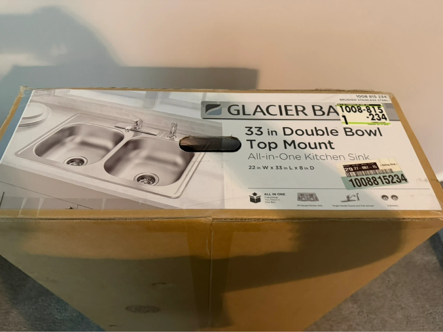 Glacier Bay 33” Double Bowl Stainless Steel Sink (48) - photo 2