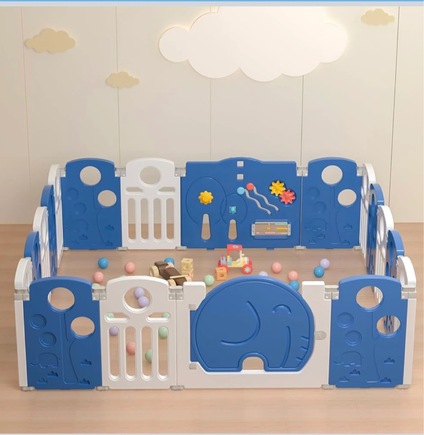 Baby Playpen - Safety Play Yard with Activity Panel - photo 2