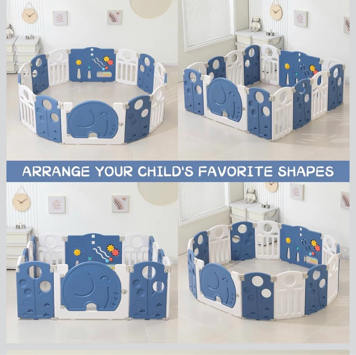 Baby Playpen - Safety Play Yard with Activity Panel - photo 4