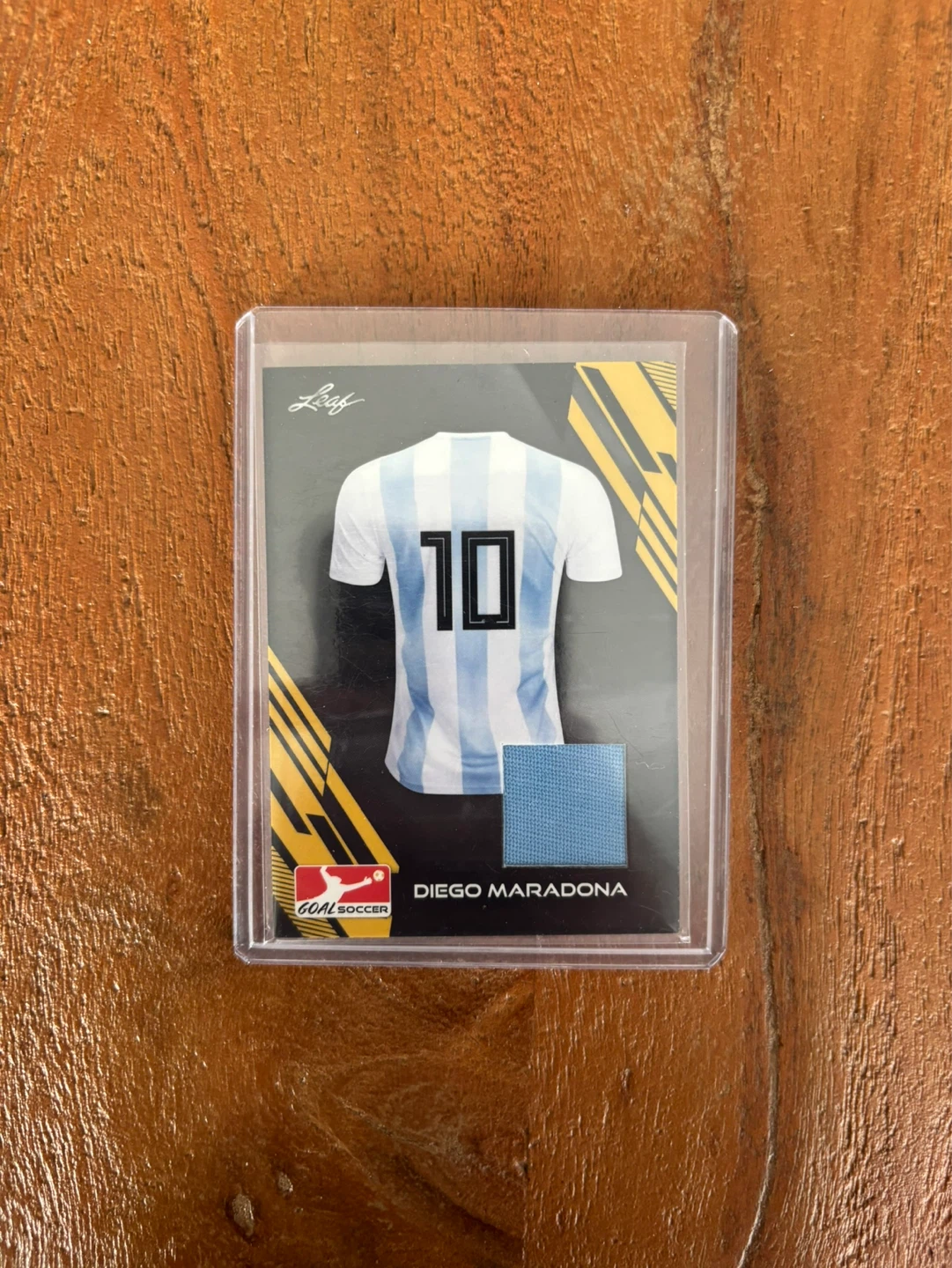 Leaf Goal Soccer Diego Maradona Memorabilia Card