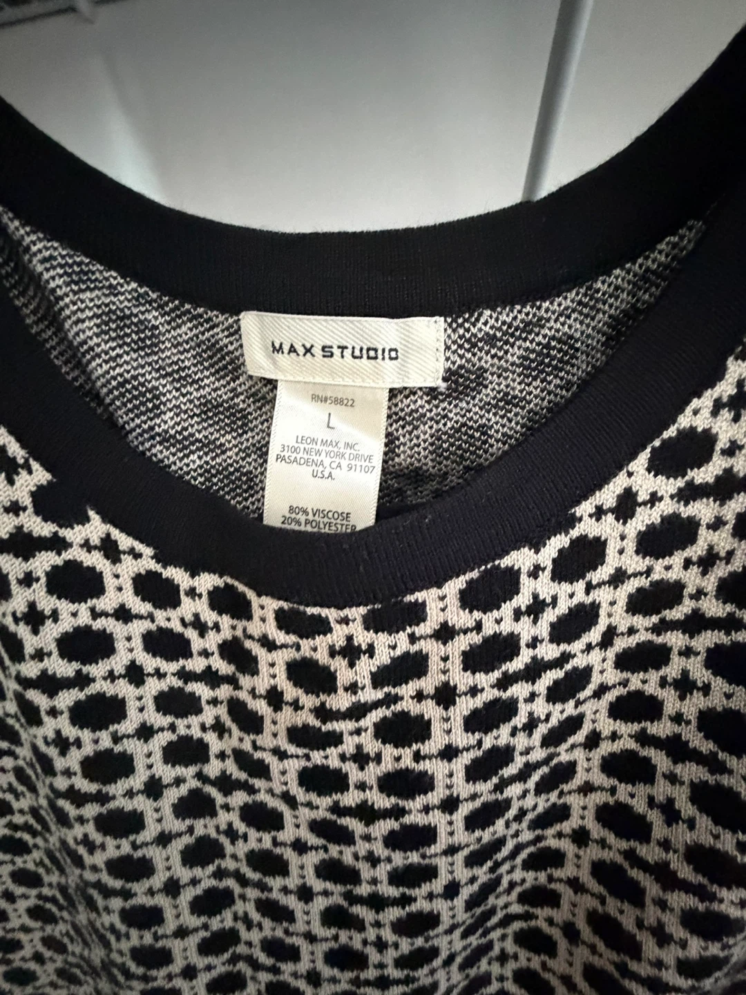 MAX STUDIO patterned sweater dress - photo 3