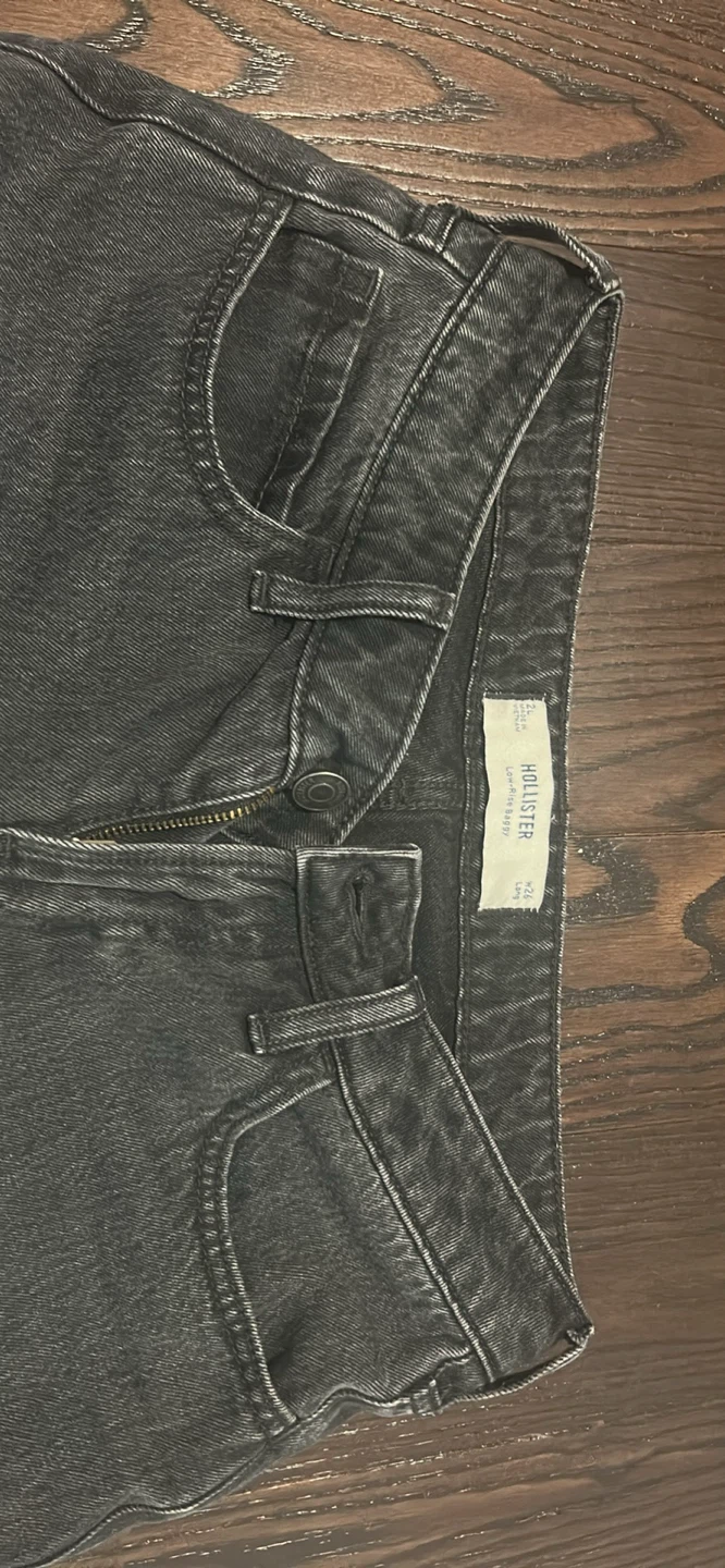 Hollister Grey Wide Leg Jeans Size 28