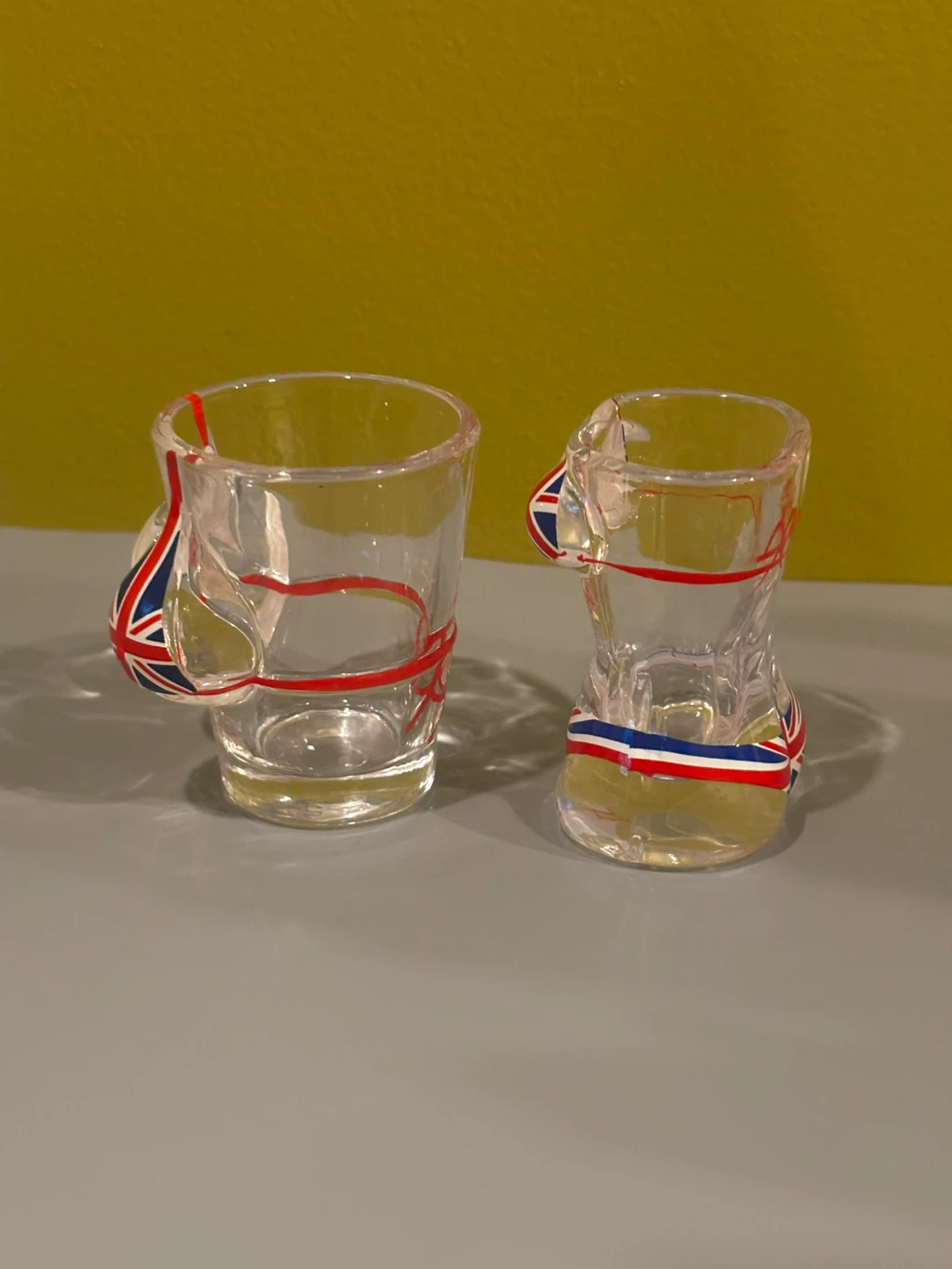 Set of 2 Novelty Shot Glasses - Union Jack Bikini Design - photo 2