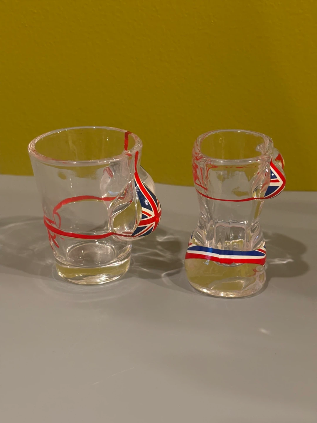 Set of 2 Novelty Shot Glasses - Union Jack Bikini Design - photo 4