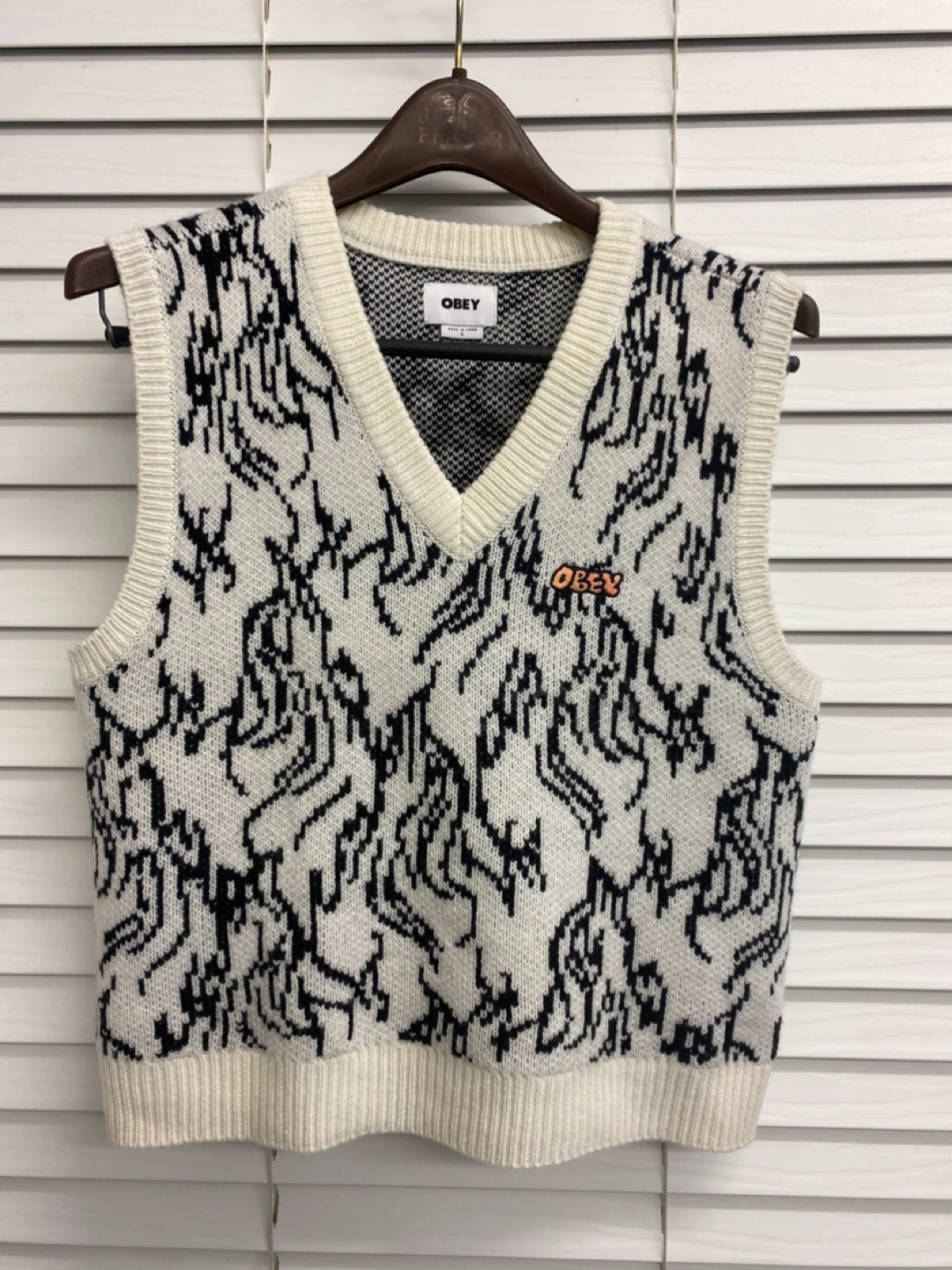 OBEY Women's Knit Sweater Vest - Size L