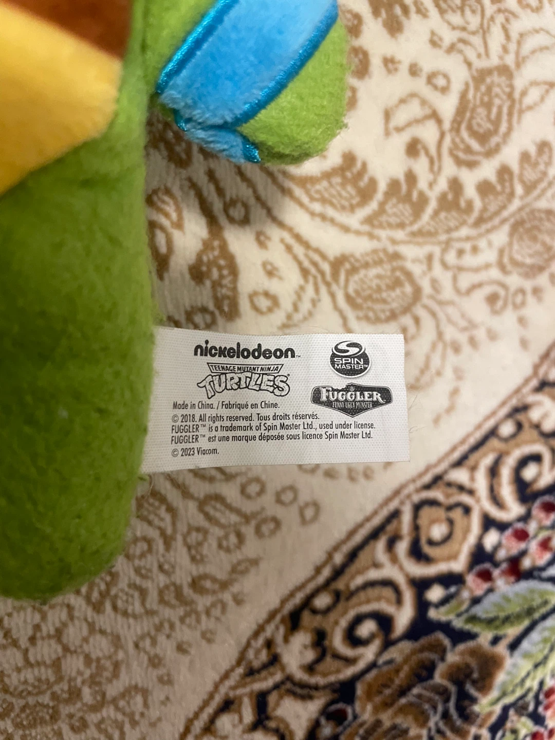 🐢 TMNT x Fuggler Leonardo Plush Toy 🦷 - photo 3