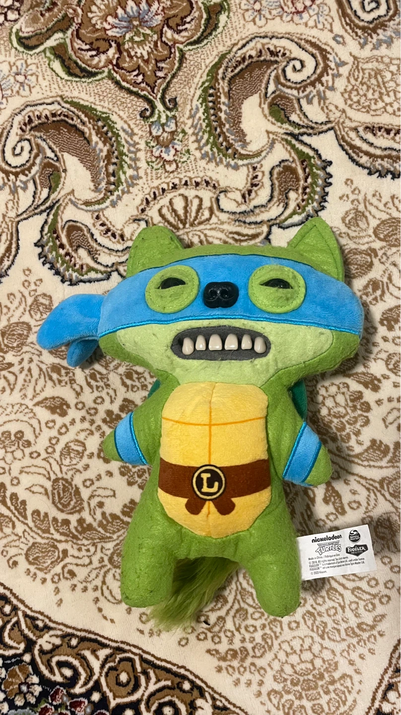 🐢 TMNT x Fuggler Leonardo Plush Toy 🦷