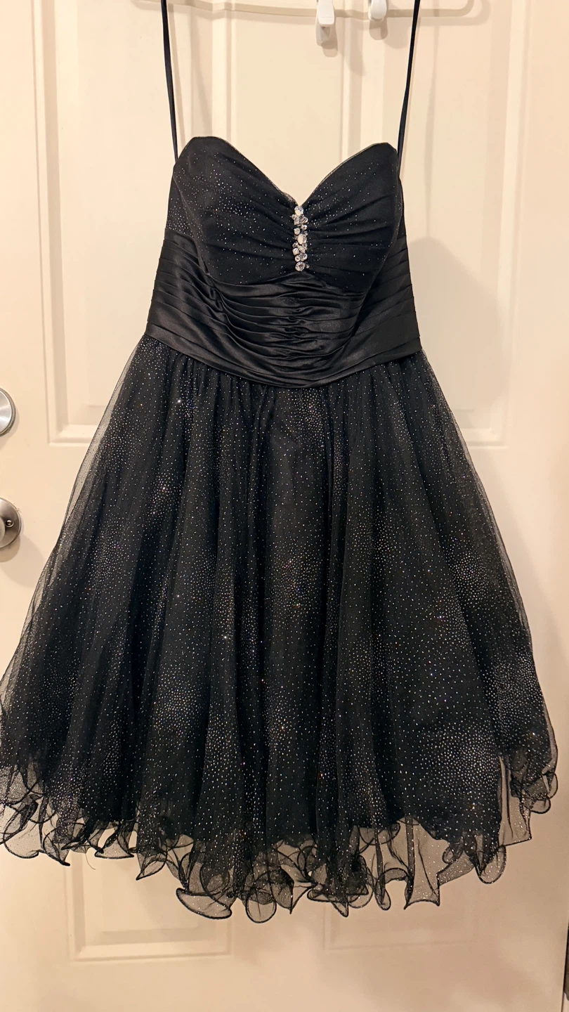 Sparkly Black Strapless Party Dress. SIZE M - photo 3