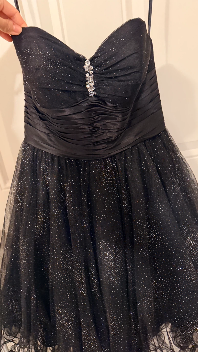 Sparkly Black Strapless Party Dress. SIZE M - photo 2