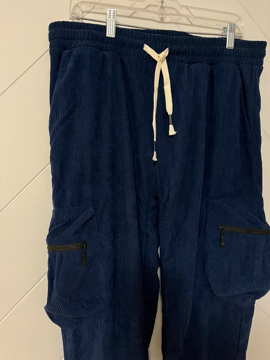 APTRO Navy Corduroy Cargo Joggers - Size L - photo 3