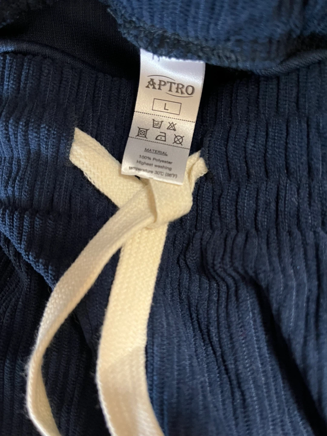 APTRO Navy Corduroy Cargo Joggers - Size L - photo 2