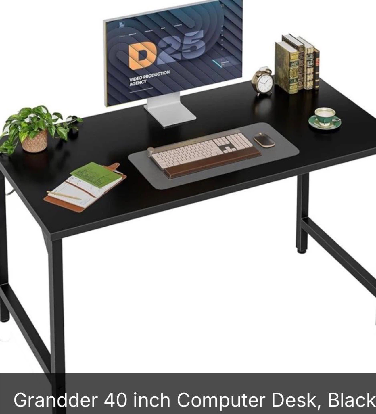 Granddder 40 inch Computer Desk, Black