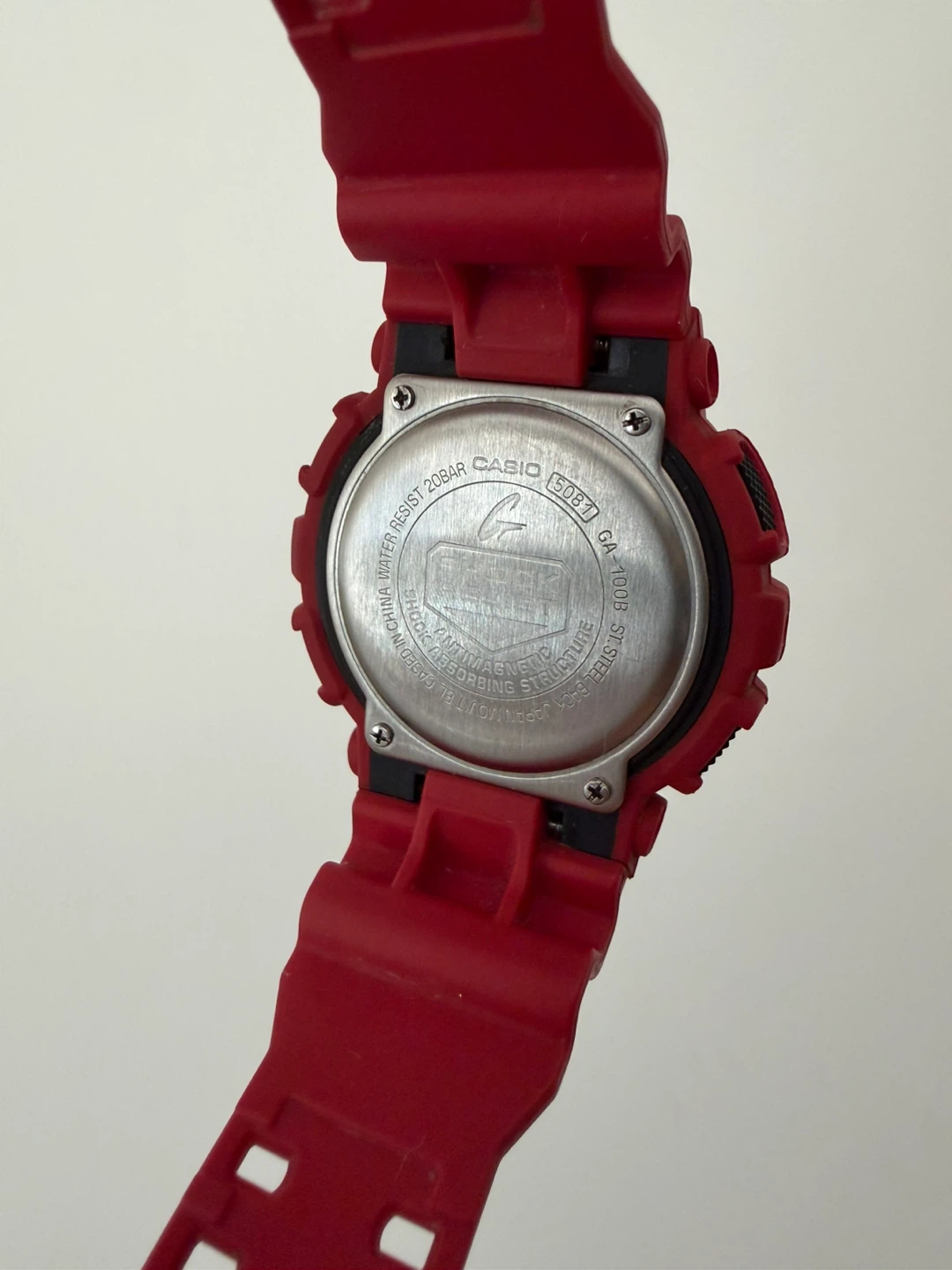 Casio G-Shock GA-100B Red Watch - photo 2