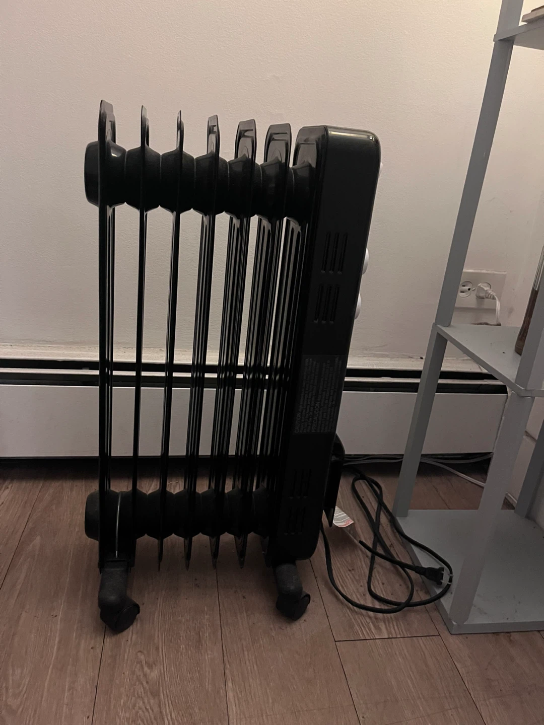 Black Oil-Filled Radiator Heater