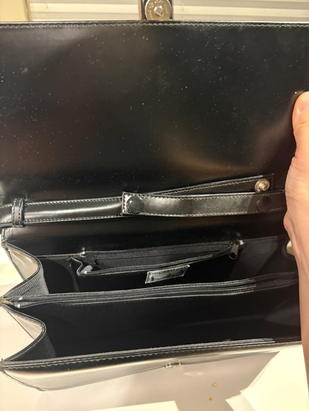 Black Leather Shoulder Bag - photo 2