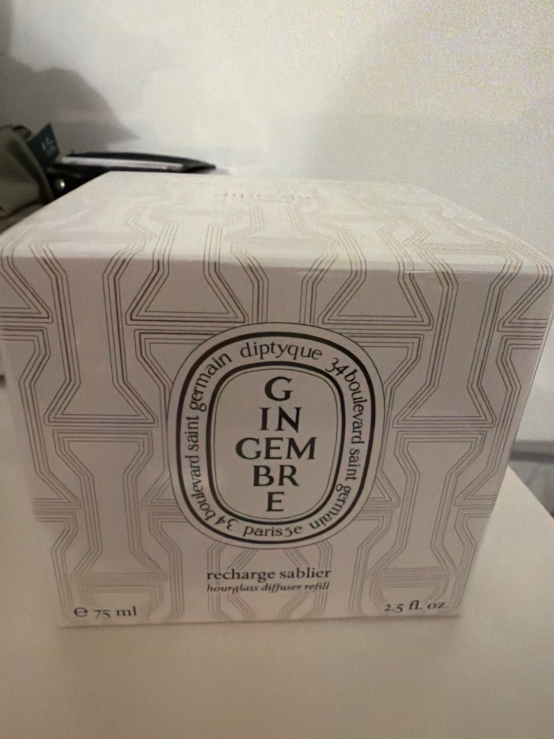 Diptyque Gingembre Hourglass Diffuser Refill 75ml