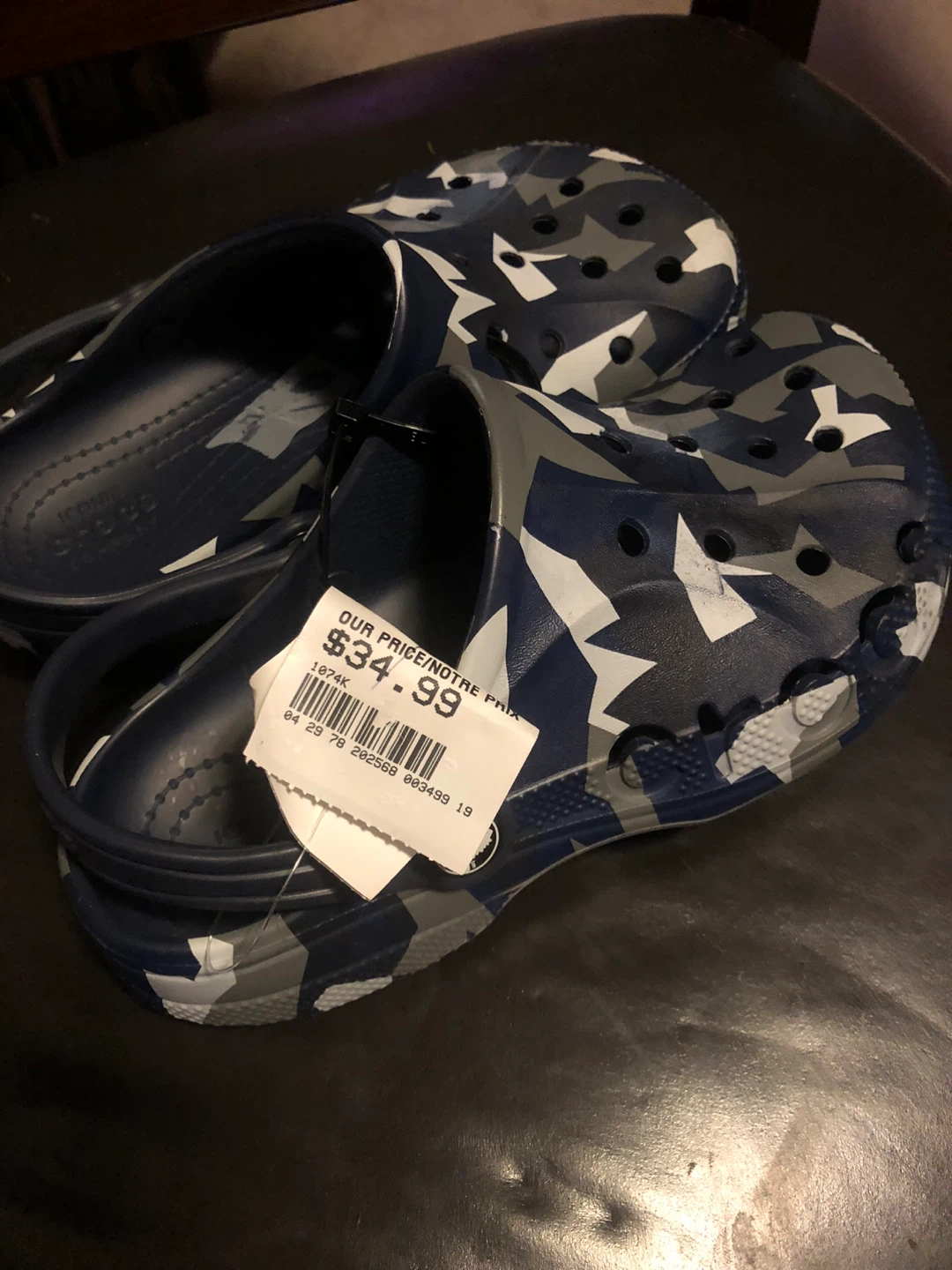 Kids Size 3 Crocs Camo Clogs