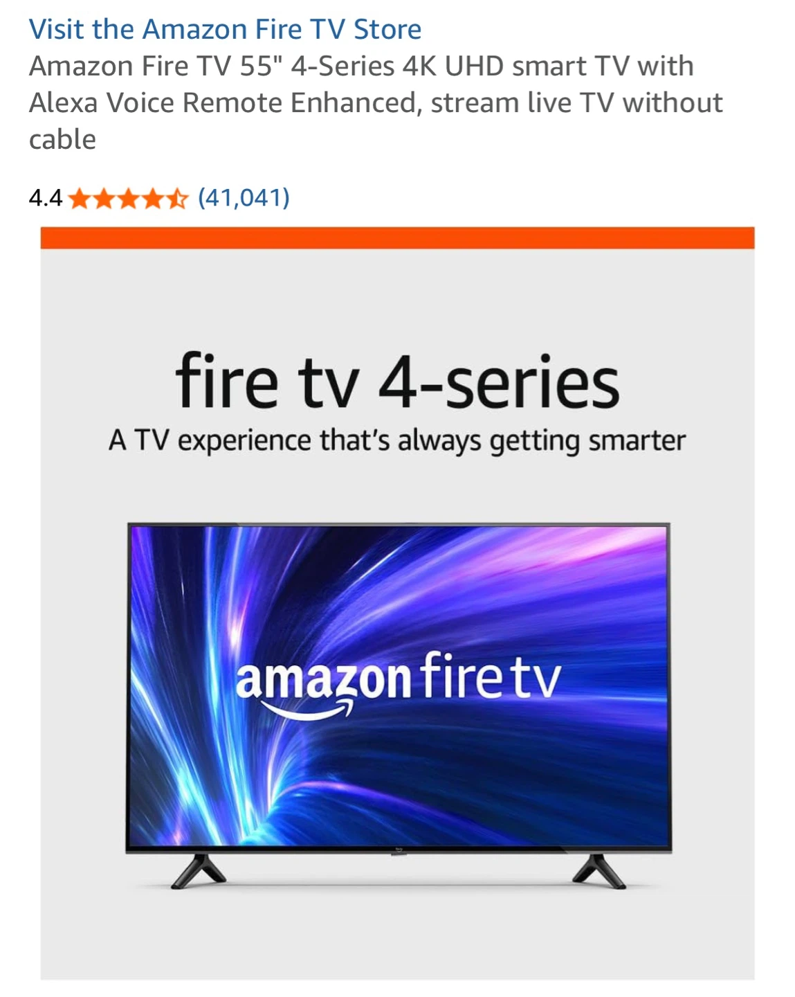 Amazon Fire TV 55" 4-Series 4K UHD Smart TV