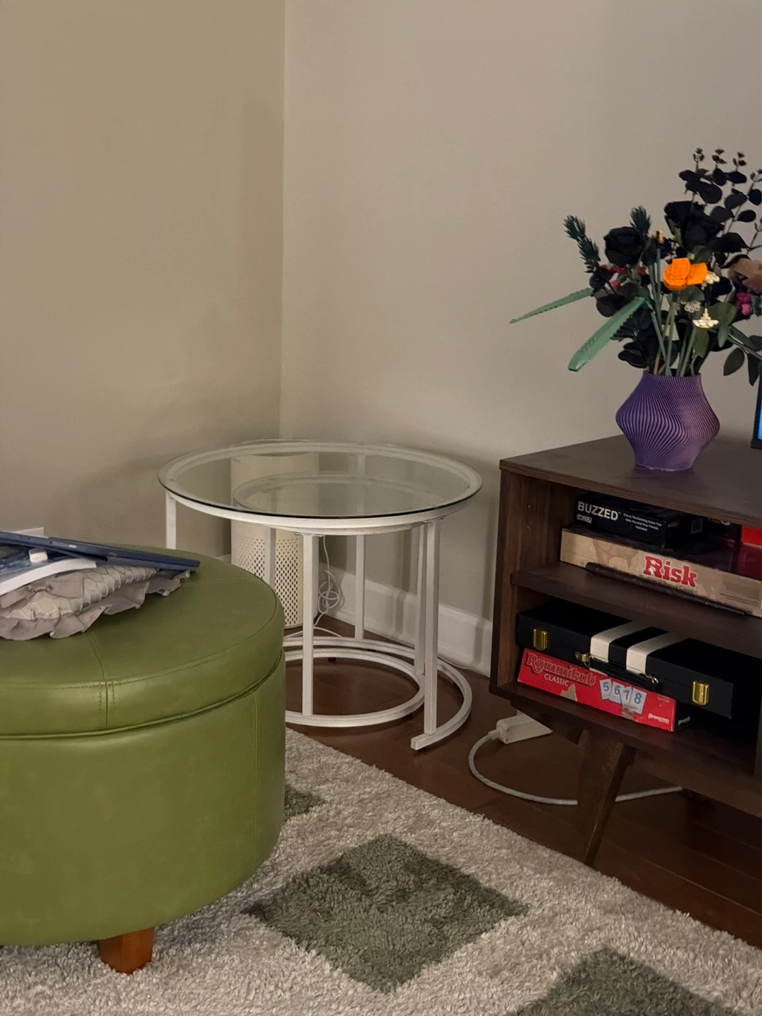 Round Glass Nesting Coffee Tables (Set of 2) - photo 4