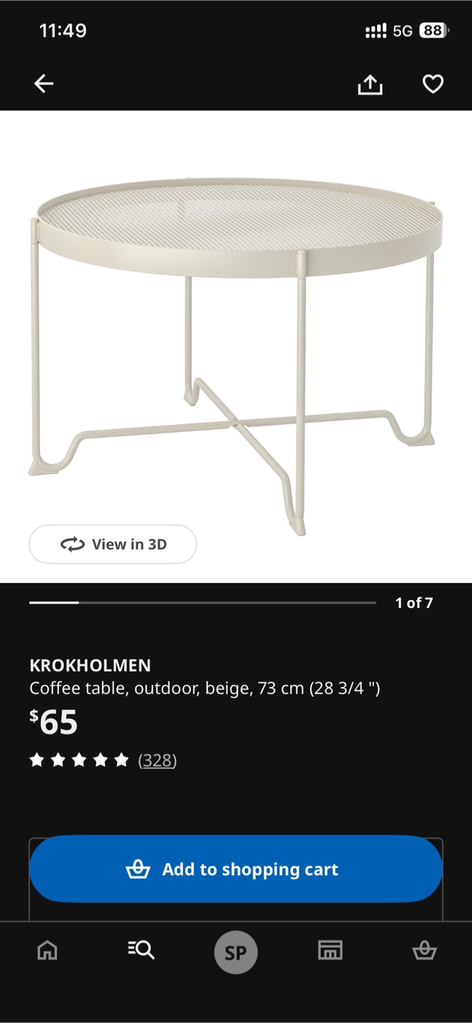 IKEA KROKHOLMEN Coffee Table - photo 4
