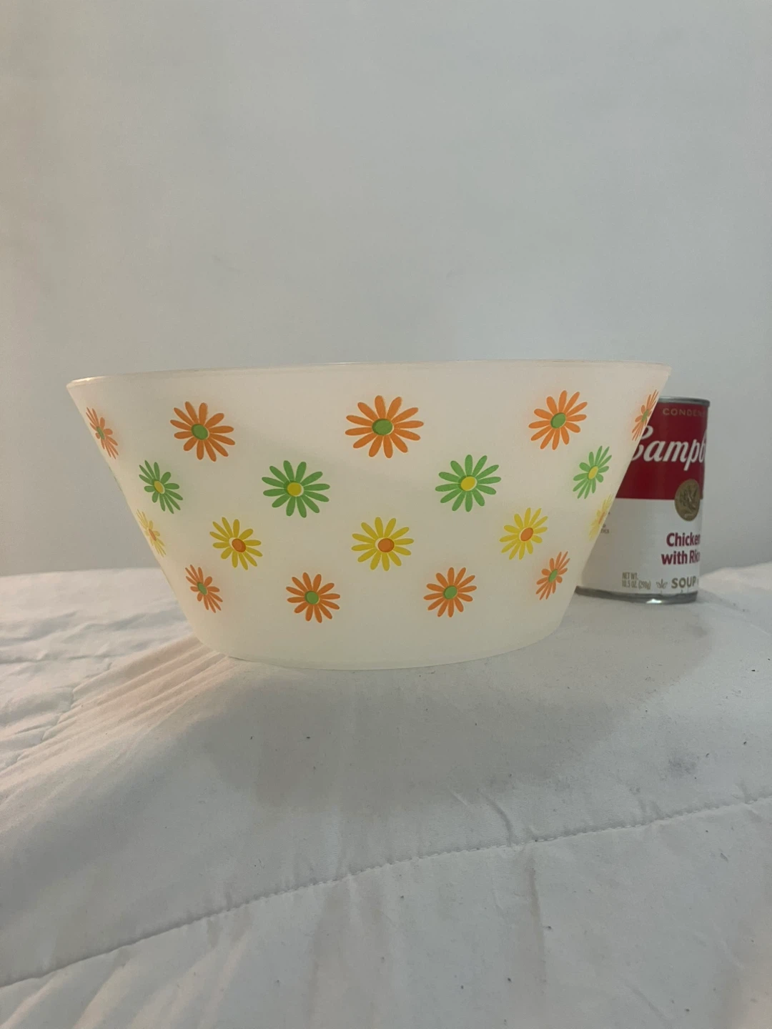 Vintage Plastic Daisy Serving Bowl  - 9.75” x 4.5” - photo 4