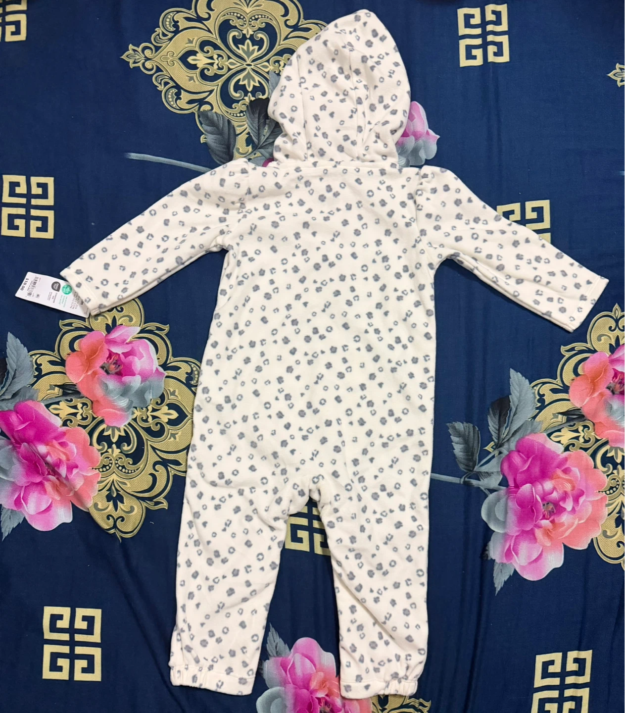 Baby Girls' Sleepsuit with Hood - photo 3
