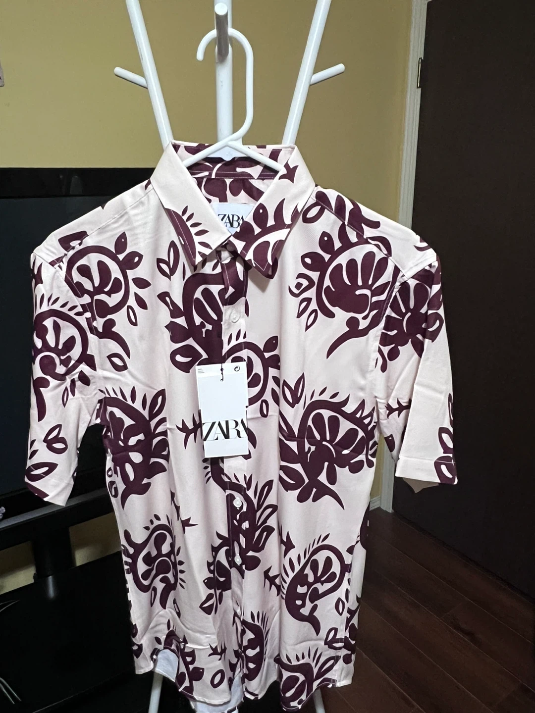 ZARA Men's Short Sleeve Button-Up Shirt - photo 4