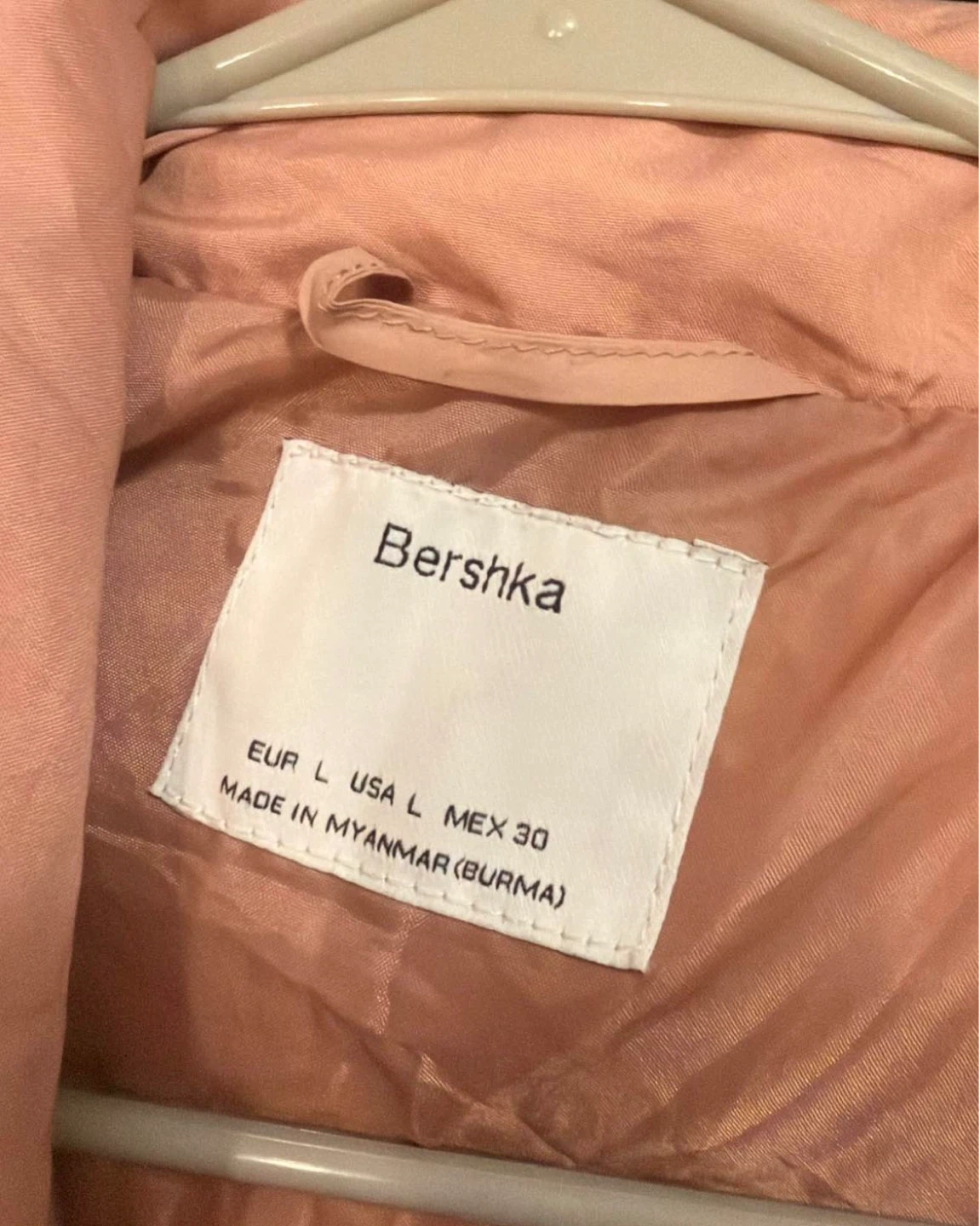 Bershka Pink Puffer Jacket with Hood - photo 2