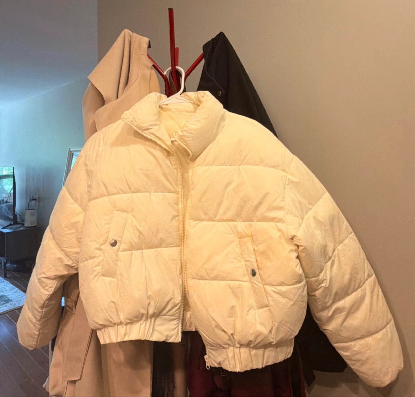 Cream Puffer Jacket - photo 2