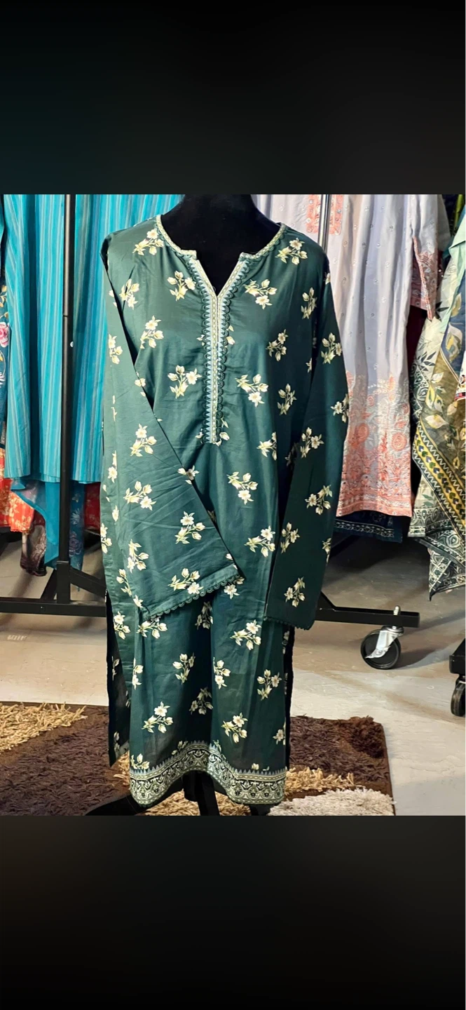 Women's 3-Piece Printed Lawn Suit with Dupatta